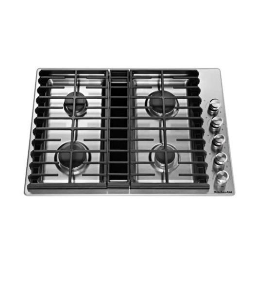 KitchenAid KCGD500GSS Gas Cooktop - MSRP $2,248