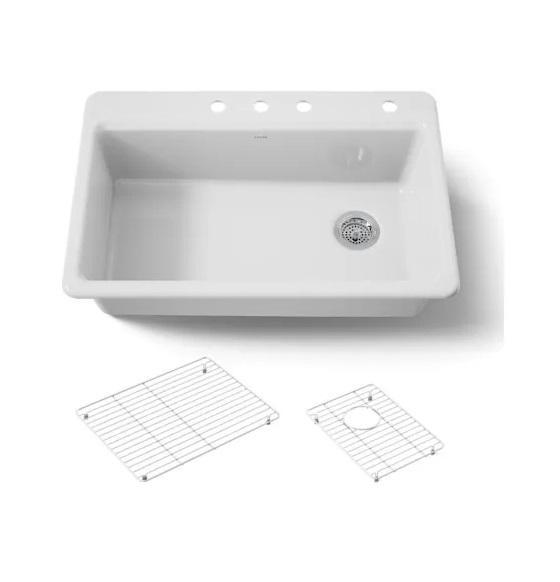 Kohler K-5871-4A1-0 Kitchen Sink - MSRP $945