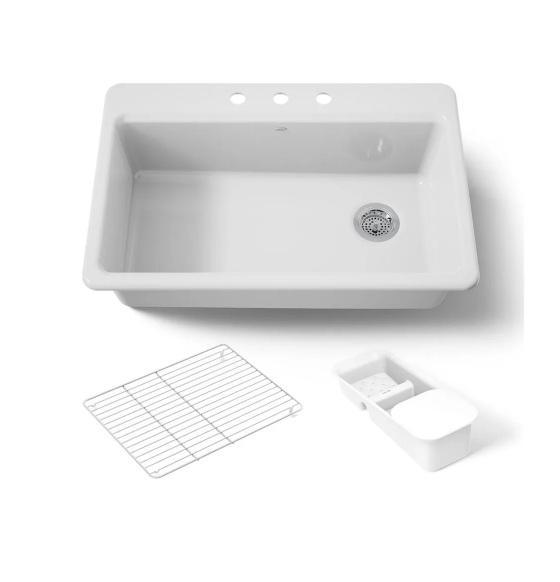 Kohler K-5871-3A2-0 Kitchen Sink - MSRP $1,152