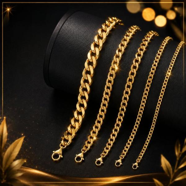 18K Gold Plated Fashion Bracelets for Men & Women