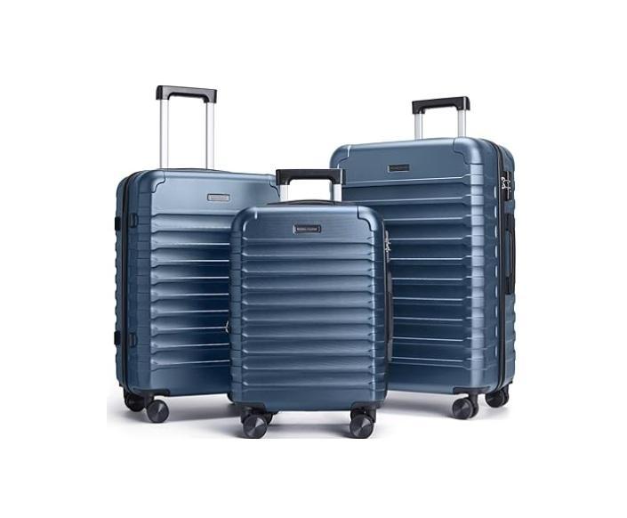 LIGHT FLIGHT Durable Suitcase Set, HOOBRO Dog Crate Furniture, iTouchless 16gal Open Top Trash Can - MSRP $1,308