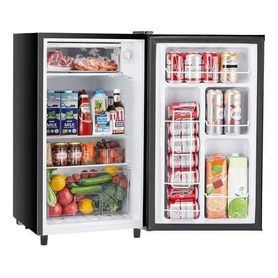 Sweetcrispy Mini Fridge, Pikler Triangle Climbing Toy Set, Eureka Stick Vacuum - MSRP $985