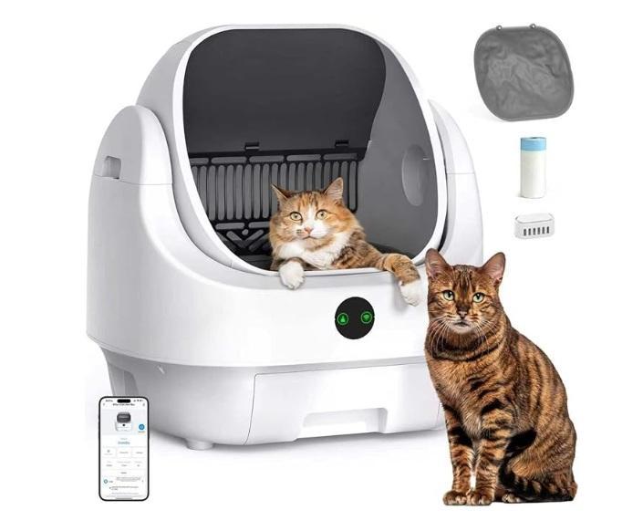 Open Top Automatic Litter Box, LANGXUN Trampoline Replacement Safety Pad, Bedsure King Comforter Set - MSRP $1,001