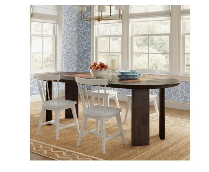 Joss & Main Abshire Oval Solid Wood Dining Table - MSRP $1,406