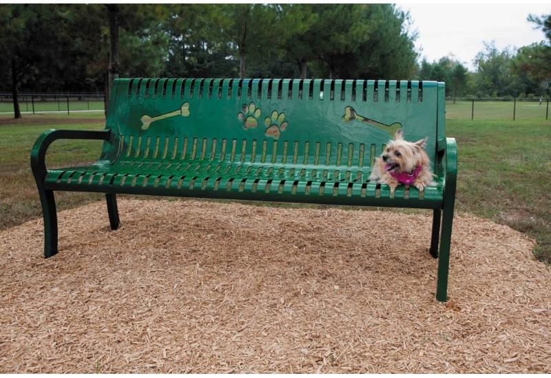 Tucker Murphy Pet Pollitt Deluxe Steel Park Bench - MSRP $2,099