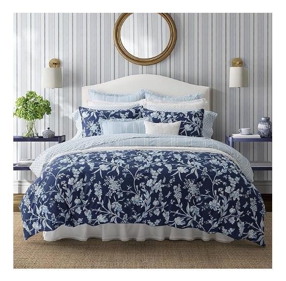 Laura Ashley K Cotton Reversible Bedding Set, 2N1 Cordless 10" Pole Saw & Chainsaw, VEVOR Rattan Cabinet - MSRP $1,145
