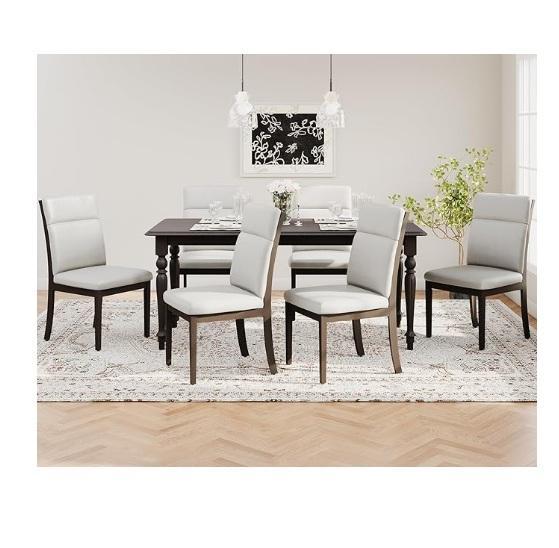 MALOL Wooden Dining 6-Chairs, BBQ Charcoal Square Grill, Momcozy CocoSway Electric Baby Swing, Sterilite - MSRP $1,830