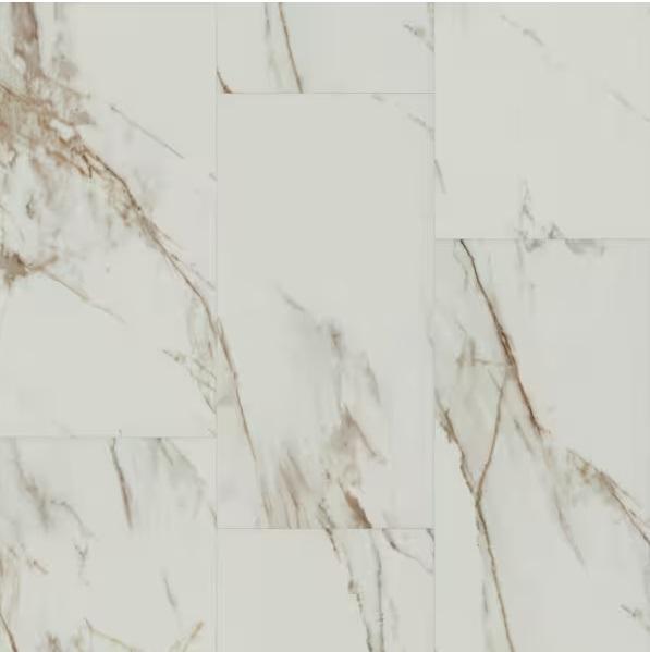 Flooring & Rugs - HDC Brooking Carrera Marble Waterproof Click Lock Vinyl Tile Floorings, MSI - Est Retail $898- 2plts