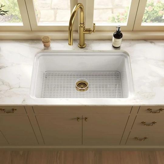 Kohler K-36255-0 Fireclay Kitchen Sink - MSRP $1,065