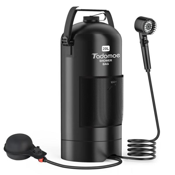 Outdoors - Tadomoe 5gal Portable Showers, 	Rechargeable Fingerless Heated Gloves, MAXJULI Polar Sunglasses -MSRP $6,677