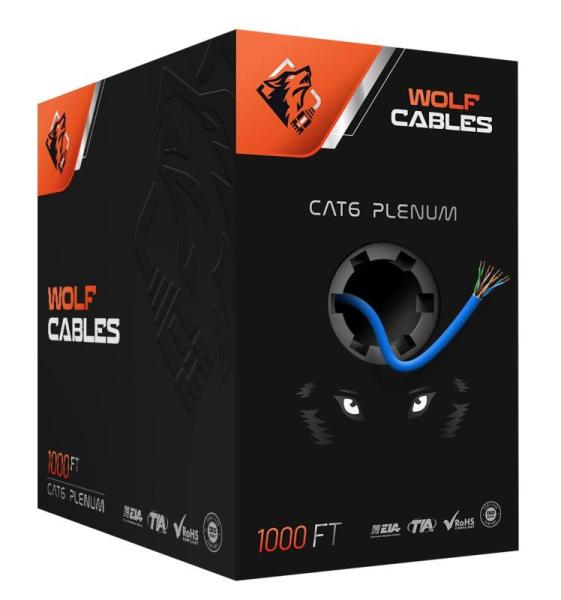 PC - WOLF CABLES Cat6 Ethernet Cables 1000ft, Hoktods Acrylic Hanging Computer Privacy Screen Filter - MSRP $4,003