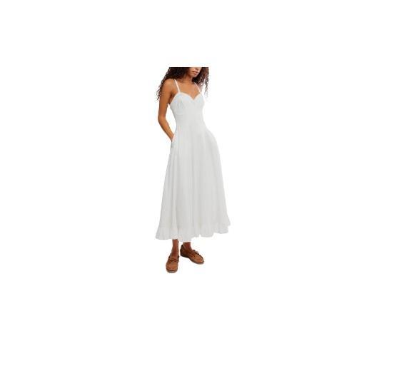 Apparel - Free People Another Season Midi PFD Dress, Rag & Bone The Slub Striped Tee - Original MSRP $2,661