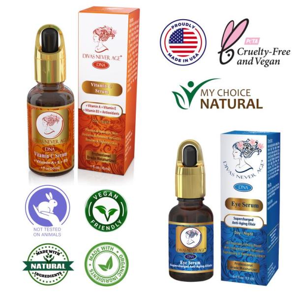 133 Units DIVAS NEVER AGE® Vitamin C and Eye Serums - MSRP $17,955.00