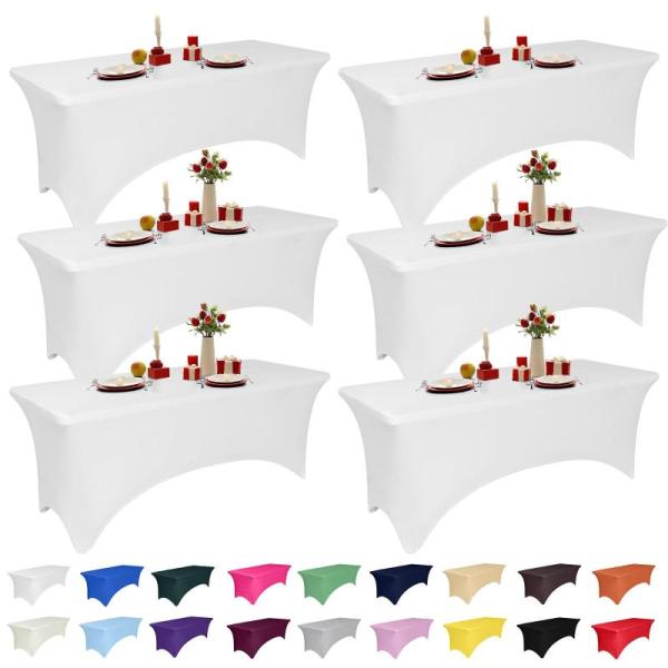 Home- LGJIAOJIAO 6pk 4ft White Spandex Tablecloths, MDSASFD Boho Couch Covers, Novted K Waterproof Covers -MSRP $25,801