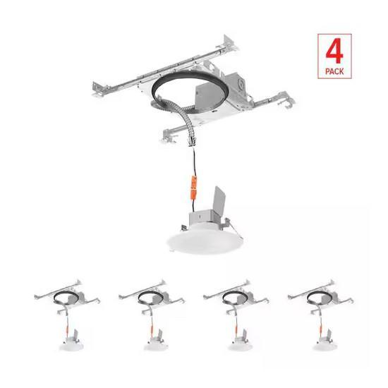 Commercial Electric 6 in. Selectable CCT Integrated LED White Canless Baffle Light Kit - Est Retail $1,747- 1plt