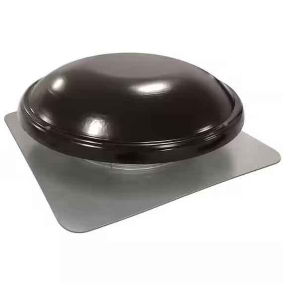 Master Flow 144 sq. in. NFA Galvanized Steel Static Dome Roof Vent in Black - Est Retail $1,519- 1plt
