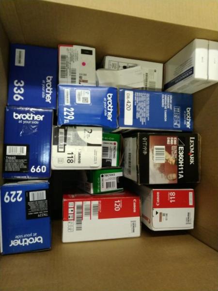 Printer Ink & Toner - Canon, Lexmark, Brother, Xerox - MSRP $2,543