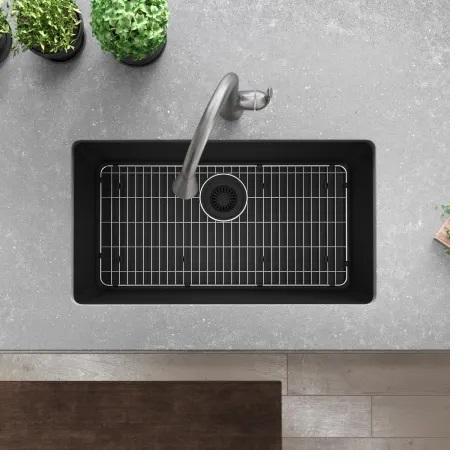 Elkay ELGRU13322BK0C Quartz Composite Kitchen Sink - MSRP $629