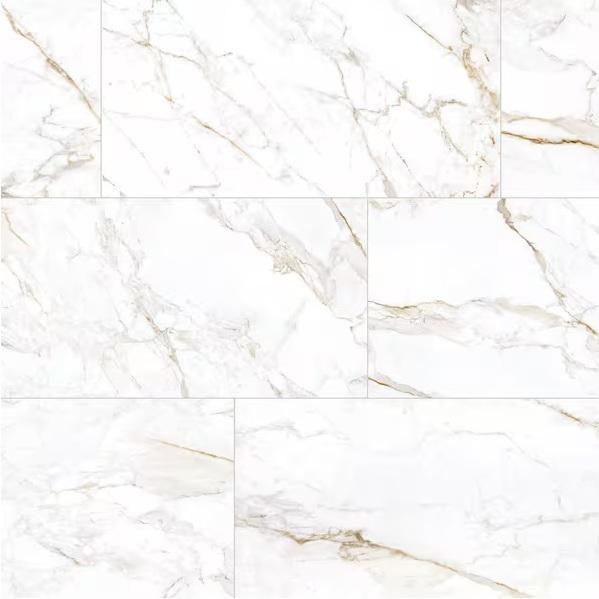 Two Pallets of Daltile Kesler Marble Avorio 24inx48in Polished Porcelain Floor & Wall Tiles - Est Retail $1,148