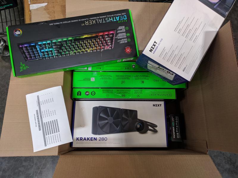 Liquid Cooler, Keyboard, Gaming PC Acc. Lot & More- $1.7K - 11 Qty.