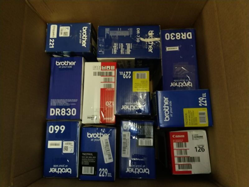 Printer Ink & Toner - Brother, Canon - MSRP $2,731