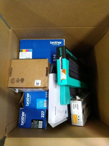 Electronics - Epson Workforce Scanner, Brother Scanner, ProFit Ergo Wireless Keyboard - MSRP $2,659