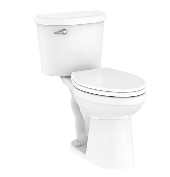 Kitchen & Bath - Gerber Maxwell Choice 12in Rough-in 2pc Single Flush Elongated Toilets, Glacier Bay -Est Retail $1,110