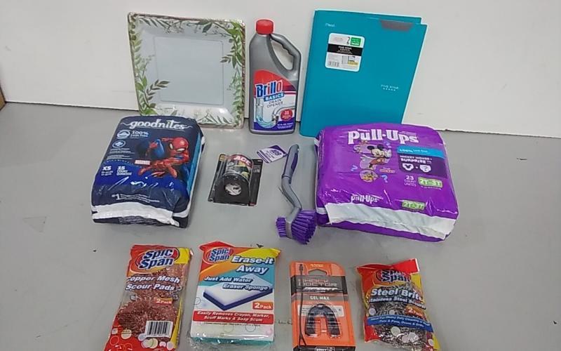 Bed Bath and Home - Huggies Potty Training Pants, Shock Doctor Mouth Guard, Spic and Span Sponge - MSRP $3,565