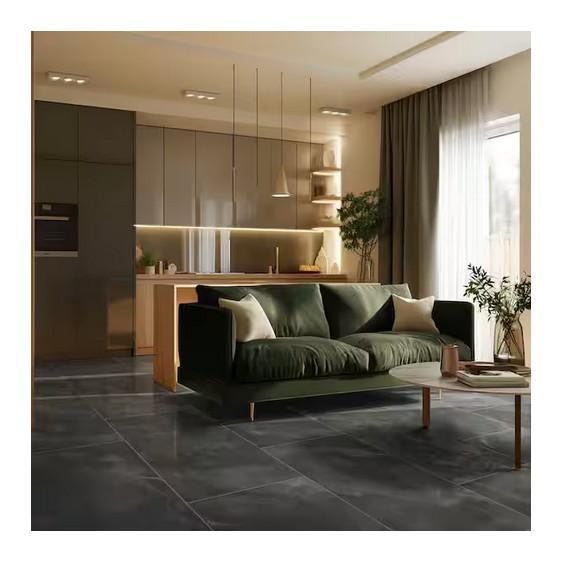 MSI Raven Onyx 24 in. x 48 in. Polished Porcelain Floor and Wall Tile - Est Retail $1,639- 1plt
