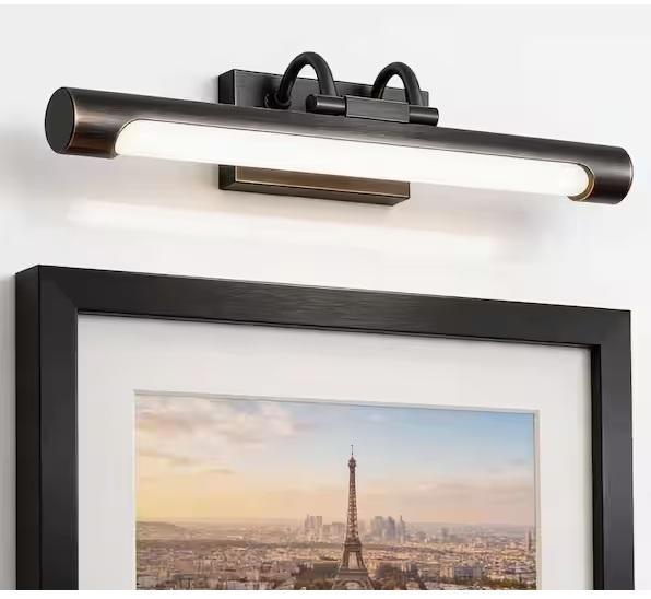 Lighting - BETTERBEAM Helena Black Rechargeable LED Adjustable Picture Lights, Cyrus 27.5in Sconces - Est Retail $4,258