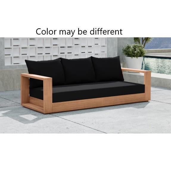 TRUCKLOAD - Furniture - Gazel Teak Patio Sofa, Gerardo Leather Sofa, Carrizales 6-Drawer Dresser - MSRP $49,551