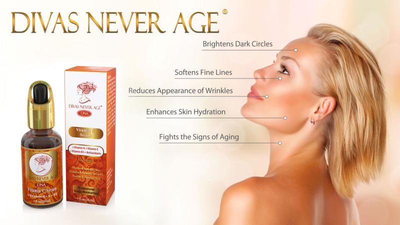 70 Units DIVAS NEVER AGE® Brighten 2X Vitamin C Serum - MSRP $9,450.00