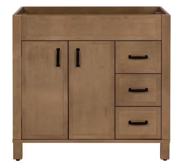 Kitchen & Bath - HDC Winsome 36in Freestanding Bath Vanity Cabinet, Glacier Bay Oakley 37in Vanity - Est Retail $1,329