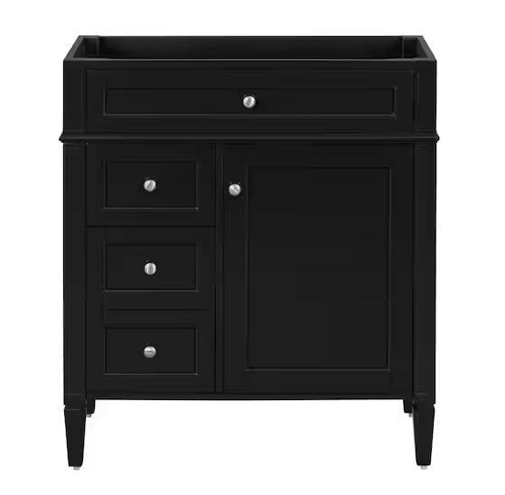 Kitchen & Bath - Virubi 30in Classic Bath Vanity Cabinet w/o Top, Glacier Bay Laundry Sink, MUSTEE - Est Retail $1,212