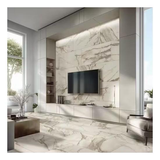 MSI Leonetto Skies 24 in. x 48 in. Lappato White Porcelain Floor and Wall Tile - Est Retail $1,569- 1plt