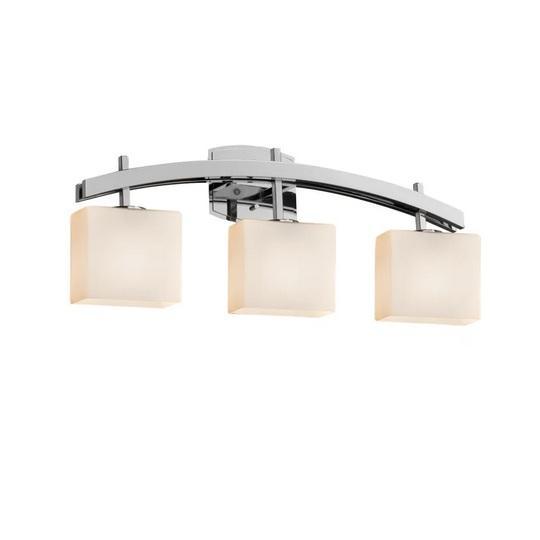 Justice Design Group FSN-8593-55-OPAL-CROM-LED3-2100 LED Vanity Light - MSRP $374