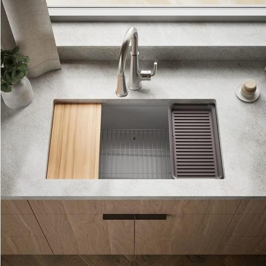 Kohler K-33710-PC-CM4 Workstation Kitchen Sink - MSRP $849