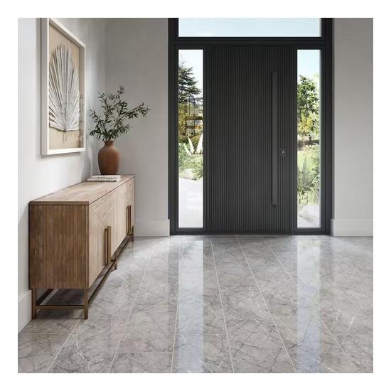Daltile Slateview Pietra Greige 12 in. x 24 in. Polished Porcelain Floor and Wall Tile - Est Retail $1,221- 1plt