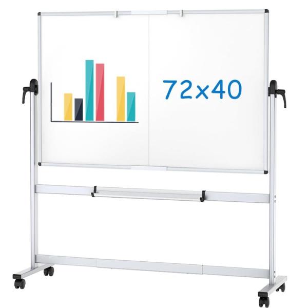 Office Product - VIZ-PRO Double-Sided Mobile Whiteboards, Amorlipha P10 Programmable Outdoor LED Signs - MSRP $1,383