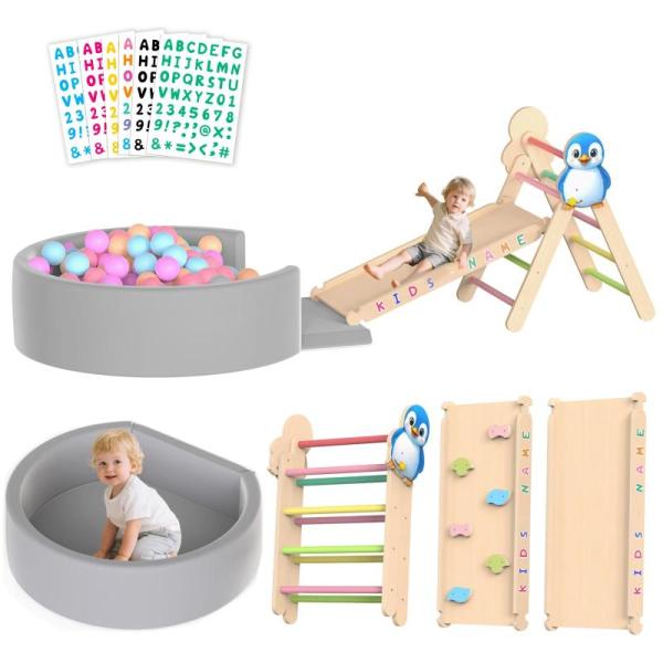 Toys - Acenova Pikler Triangle Climbing Set, Cravonel Cyberpunk Spark Sword - MSRP $4,598