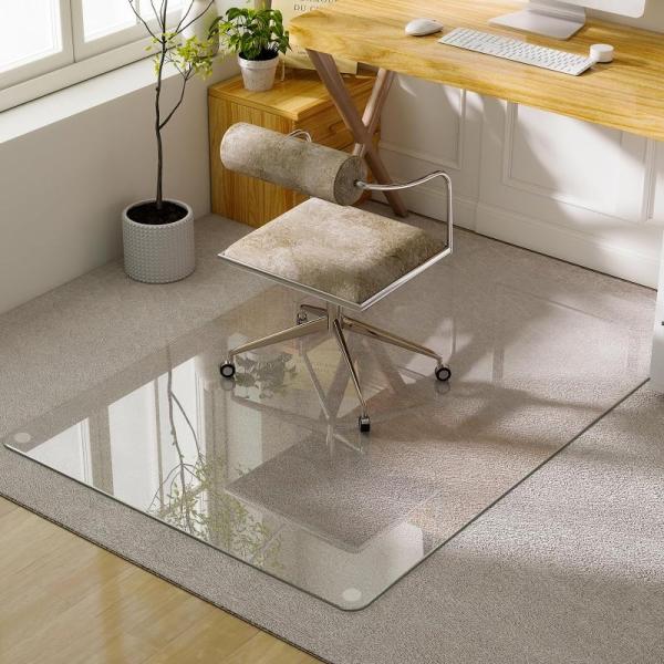 Office Product- YGYQZ Desktop Bookshelves, GLSLAND Tempered Glass 54x32" Chair Mat, Artfan '26 Lg Calendar -MSRP $1,107