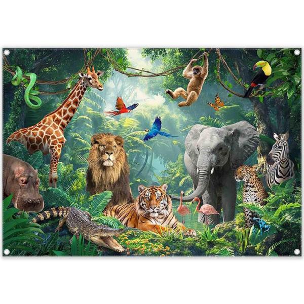 Camera- ZTHMOE Fabric 7x5ft Jungle Forest Animals Photography Backdrop, Caseworld MagFilter CPL Phone Lens -MSRP $2,002