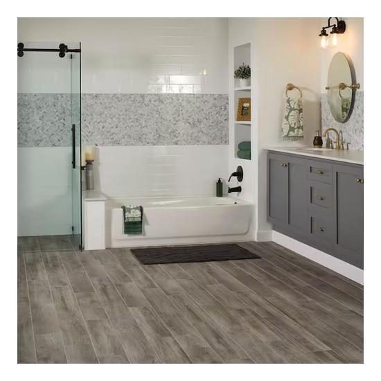 Lifeproof Shadow Wood 6 in. x 24 in. Porcelain Floor and Wall Tile - Est Retail $954- 1plt