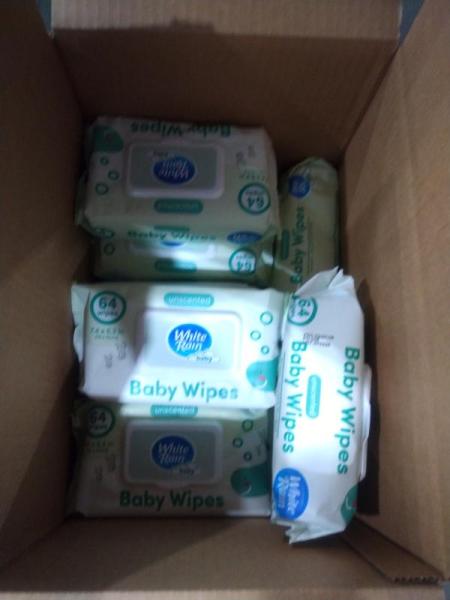General Merchandise- White Rain Baby Wipes Resealable Package (64 Count - Pack of 6) - MSRP $1,092