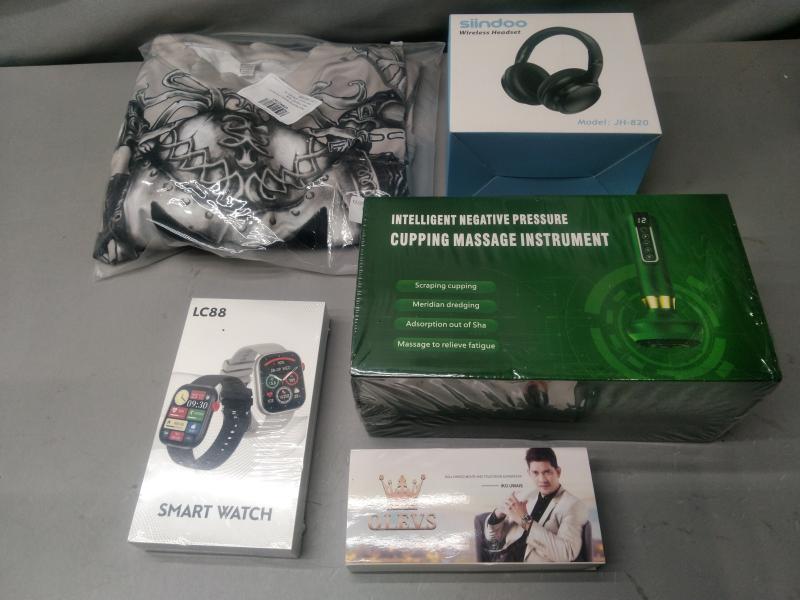General Merchandise - Wireless Gamer Headphones, Kitsch Reusable Plastic Shower Cap - MSRP $2,008