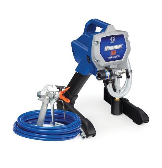 Graco Magnum X5 Electric Station Airless Paint Sprayer, Kobalt Compact 10in Dual Bevel Sliding Miter Saw - MSRP $4,069