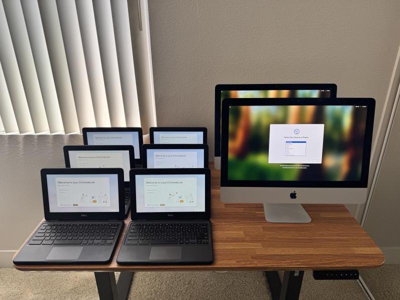 (8) Apple iMac Desktop Dell Chromebook Bundle Tested & Ready to use