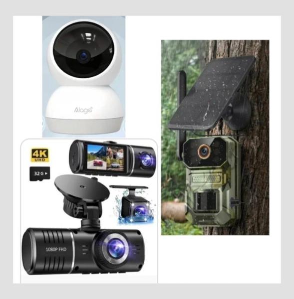 Trail Camera, Dash Cams, Chargers, Headsets & More