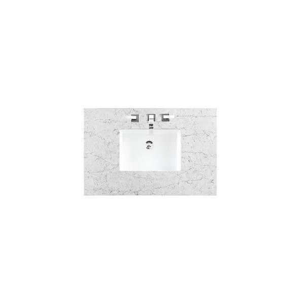 Plumbing - James Martin Vanities Single Basin Vanity Top, BYBLIGHT 36in Bathroom Vanity, Glacier Bay -Est Retail $2,916