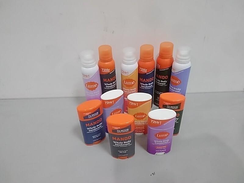 Health and Beauty- Lume Whole Body Deodorant, Mando Men's Whole Body Spray - MSRP $2,323